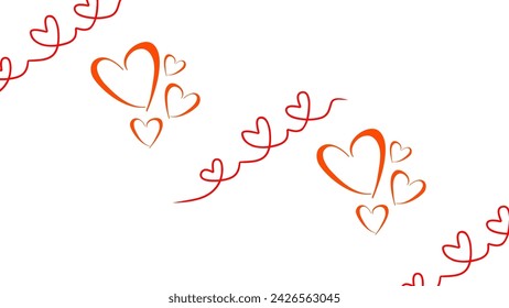 Hearts icons set very amazing Set of red vector hearts icons. Heart Symbols Big Set Isolated on White Background , Vector Illustration