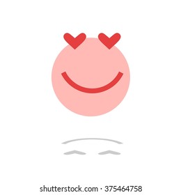 Hearts. Icons. Vector. Person / smiles / angry. Vector illustration.