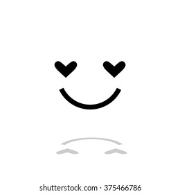 Hearts. Icons. Vector. Person / smiles / angry. Vector illustration.
