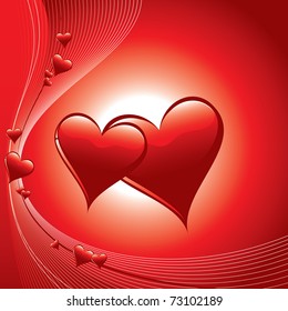 Hearts. Illustration in eps10 format.