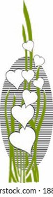 Hearts and leaves