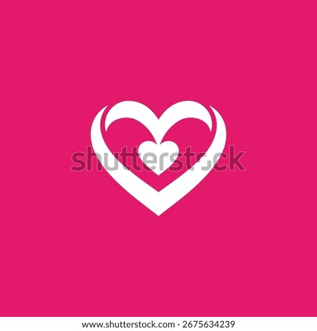 Hearts Logo Design Vector Template