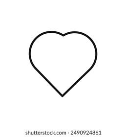 Corazones logo signo contorno de Vector