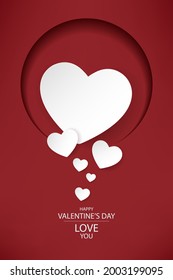 hearts love background. vector banner design