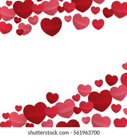 hearts love beautiful valentine design vector illustration eps 10