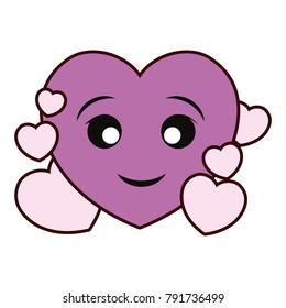 Hearts and love cartoon