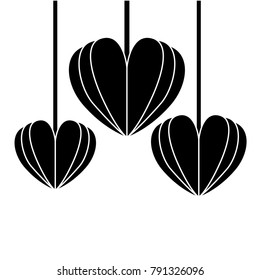 hearts love decorative hanging