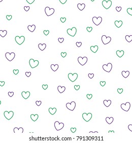 hearts love decorative pattern background