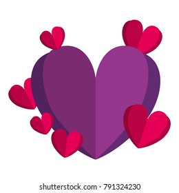 hearts love decorative pattern background