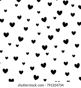 hearts love decorative pattern background