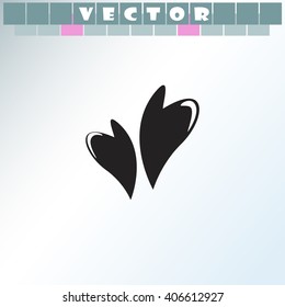 Hearts in love icon.