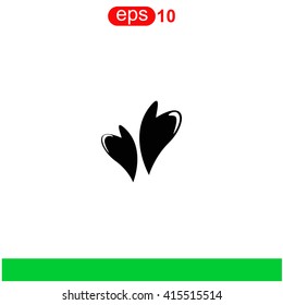 Hearts in love icon.
