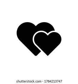 Hearts. Love Icon Logo Template Illustration