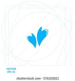 Hearts in love  icon Vector design.
