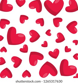 hearts love pattern background