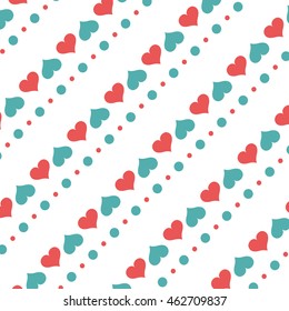 hearts love pattern icon vector isolated graphic