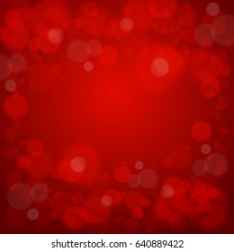 Hearts love red background vector illustration.