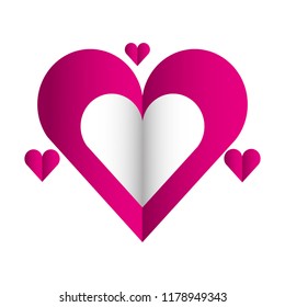 hearts love valentines card