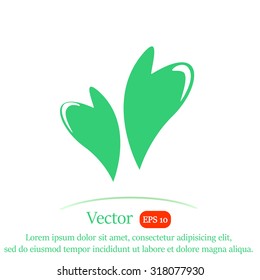Hearts in love vector icon.