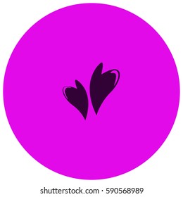 Hearts in love vector  icon