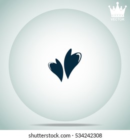 Hearts in love  vector illustration.
