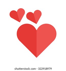 Hearts, love, wedding icon vector image. Can also be used for wedding. Suitable for use on web apps, mobile apps and print media.