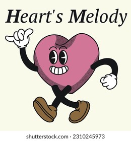 Heart's Melody With Love Groovy Character design