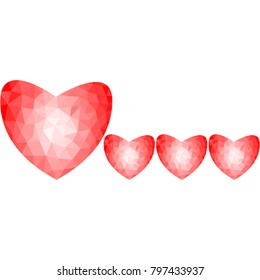 Hearts of mosaic
