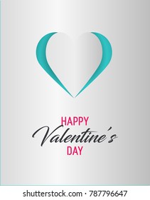 Hearts on abstract love background. Happy valentine's day. Love romantic messages with hearts. February 14. Valentines day card, banner. Global love day. 