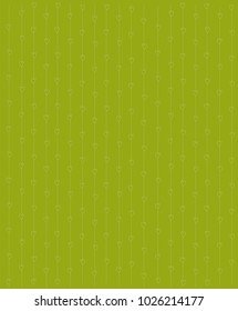 Hearts on strings background hand drawn Green