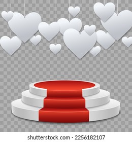 	
Hearts on a transparent background. Love card. Recognition of attractiveness.