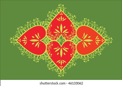 Hearts ornament
