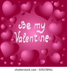 Hearts ornamental background for Valentine's Day