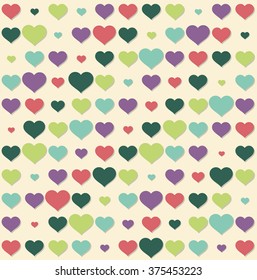 Hearts pattern