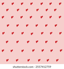 Hearts pattern background for valentines day or social media.