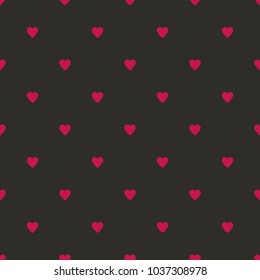 Hearts pattern background. Vector illustration.