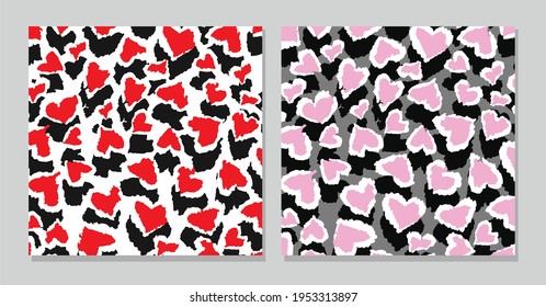 Hearts pattern background, for wrapping paper, greeting cards