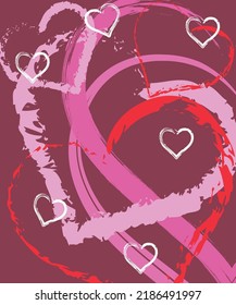 hearts pattern, decorative sheet perfect for gift wrapping, letter envelopes, decorative sheets, etc.