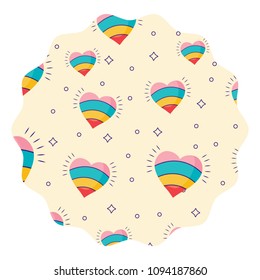 hearts pattern design