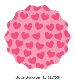 Hearts pattern design