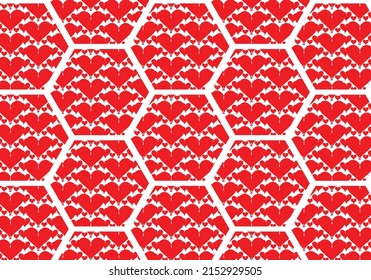 Hearts pattern design. Love concept. Design of textures and backgrounds