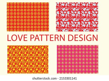 Hearts pattern design. Love concept. Design of textures and backgrounds