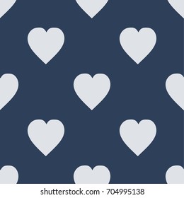 Hearts pattern Flat Scandinavian style for print on fabric, gift wrap, web backgrounds, scrap booking, patchwork  Vector illustration Seamless background