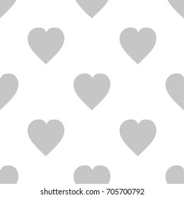 Hearts pattern Flat Scandinavian style for print on fabric, gift wrap, web backgrounds, scrap booking, patchwork  Vector illustration Seamless background