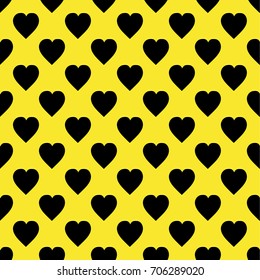 Hearts pattern Flat Scandinavian style for print on fabric, gift wrap, web backgrounds, scrap booking, patchwork  Vector illustration Seamless background