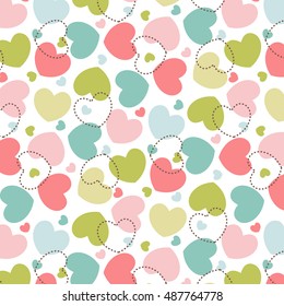 Hearts pattern love background