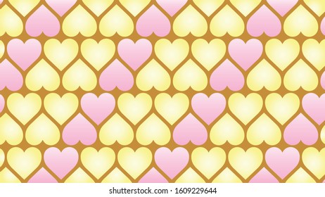 Hearts pattern for mobile, social media and websites. Valentines day.