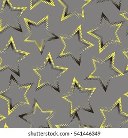 Hearts pattern on grey background. Repeated backdrop for girls, fashion clothes, t shirt, child, paper. Girlish abstract seamless ornament. Creative original design. Shape dots elements