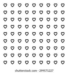 Hearts Pattern Outlines