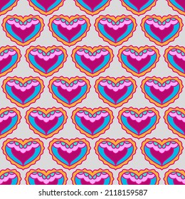 Hearts pattern. Seamless, vector pattern. 